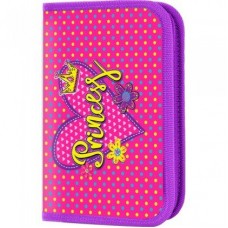 Пенал 1 отдел  Princess, 19x13 см. Non-branded (пакет1) АкадемияГрупп