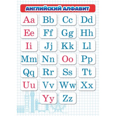 Шпаргалка Английский алфавит 148х210 мм
