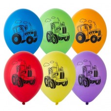 Воздушный шар Забавный Трактор (14) 35 см