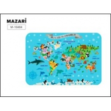Коврик -подкладка для письма и творчества  330*230 мм., ламинированный картон Mazari