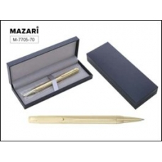 Ручка подарочная синяя с пов. мех. ELATIO G, пиш.узел 0,7,корпус металлический Mazari