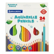 Карандаши 24цв. акварельные Brauberg Premium AQUARELLE 