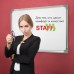 Доска магнитно-маркерная 60*90см металлическая рамка,  ECO, Staff