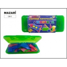 Счетный материал    + мозайка, пластиковый пенал, ассорти 2 цвета Mazari