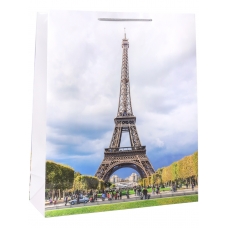 Пакет Бумажный ламинир Эйфелева башня 26,4x32,7x13,6 см (L)