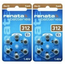 Батарейка   №312 , для слухового аппарата  BL6,1,45 V.ЦЕНА ЗА 1ШТ. RENATA