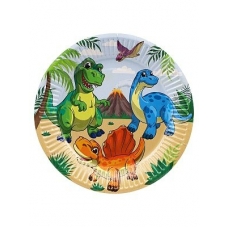 Тарелка Динозавры (набор 6 шт.) 17 см