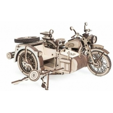 Для творчества Модель сборная Мотоцикл с коляской Уран,287 деталей, 220x150x120 мм.СОБРАНО! Lemmo Toys