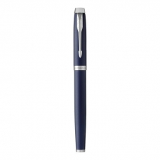 Ручка подарочная черная роллер,IM Core Matte Blue CT F, хром Parker