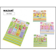 Закладки самоклеящиеся бумажн. дизайн. с клеевым краем HAPPY MALL (4 блока по 20 л.) Mazari