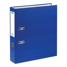 Папка регистратор 75мм  бумвинил, с карманом на корешке, синяя OfficeSpace